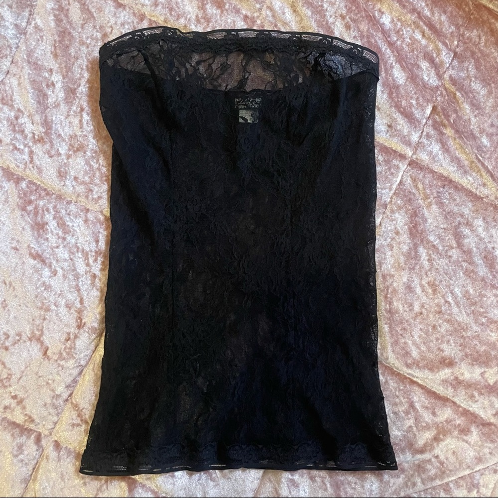 Lilac Wine Lace Bustier Top